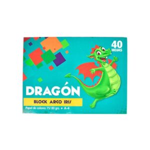 Block Arco Iris Dragon A4 13 Colores 40 Hojas