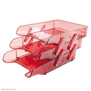 Bandeja Portapapel Artesco Premium 3 Pisos Topacio