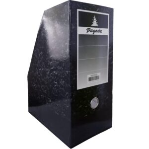 Archivador Revistero Plastificado Pagoda Negro 15 X 35 Cm