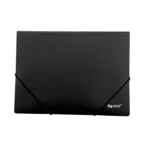 Carpeta Plastificada A4 Negro Con Liga