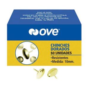 Chinches Dorados 10 Mm X 50 Und