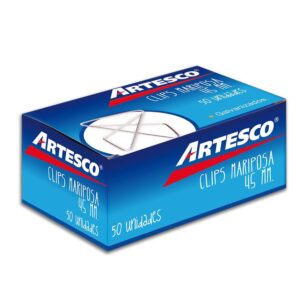 Clips Mariposa Chico 45mm Artesco Caja X 50 Und