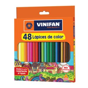 Colores Largos Vinifan Triangulares X 48 Und