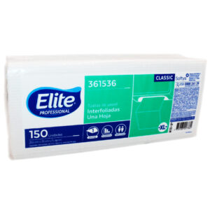 ELITE PAPEL TOALLA INTERFOLIADO UNA HOJA X 150 UN. XL