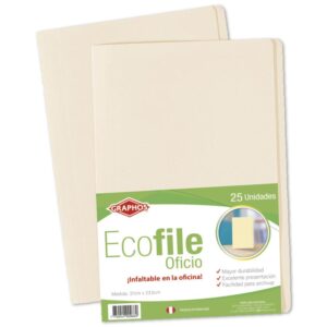 File Manila Ecofile Oficio Paquete X 25 Und