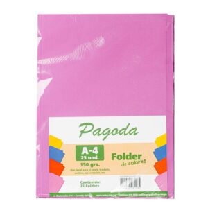 File Manila A4 Colores Variados Pqtx25