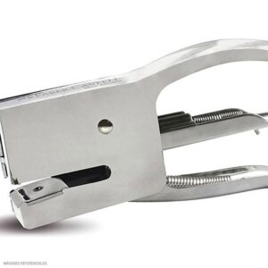 Mini Engrapador De Metal Faber Castell Tipo Alicate Plateado 10 Hojas