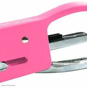 Mini Engrapador De Metal Faber Castell Tipo Alicate Rosado 10 Hojas