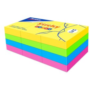 Notas Adhesivas Artesco 38 X 50 Mm Colores Neón 100 Hojas