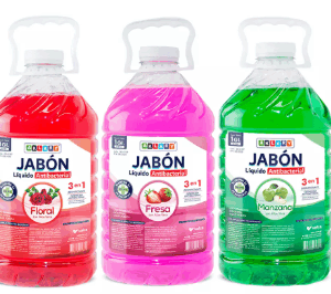 Jabón Líquido Antibacterial Gln Marca Variada Económico