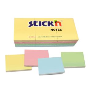 Notas Adhesivas Stick'N Notes 38 X 51 Mm Colores Pasteles 1200 Hojas