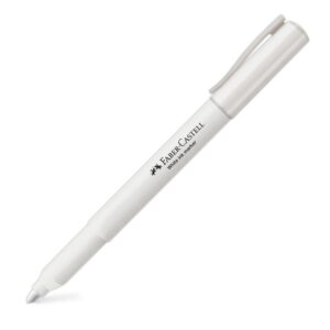 Plumón Indeleble Delgado Faber Castell Blanco X 1 Und